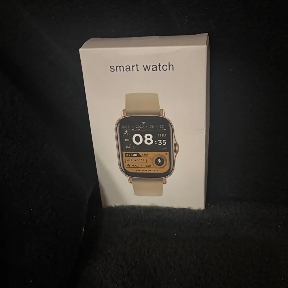 Smart Fit Beige and Gold Smartwatch